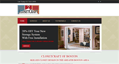 Desktop Screenshot of closetcraftboston.com